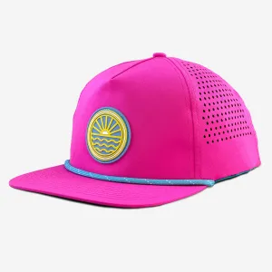 80s Sun Wave Waterproof Hat - Pink