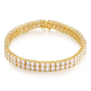 8mm Double-Row Tennis Bracelet