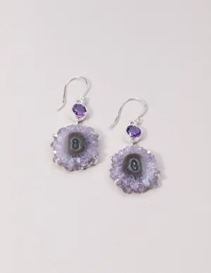 Amethyst Stalactite Earrings - One Of A Kind