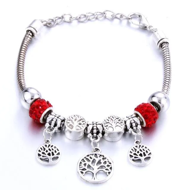 Antique Tree of Life Charm Bracelets Adjustable Lucky Charm Women Bracelet