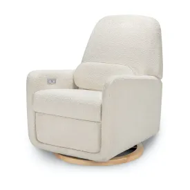 Arc Electronic Recliner and Swivel Glider in Boucle with USB port