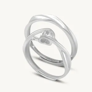 Beyond Infinity Couple Rings- 925 Silver