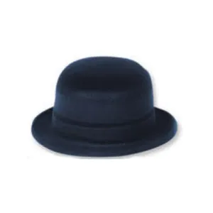 Black Velour Derby Hat