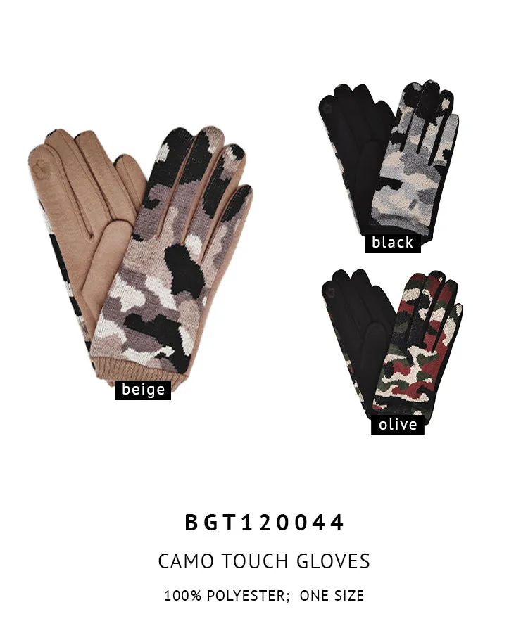 Camo Touch Gloves