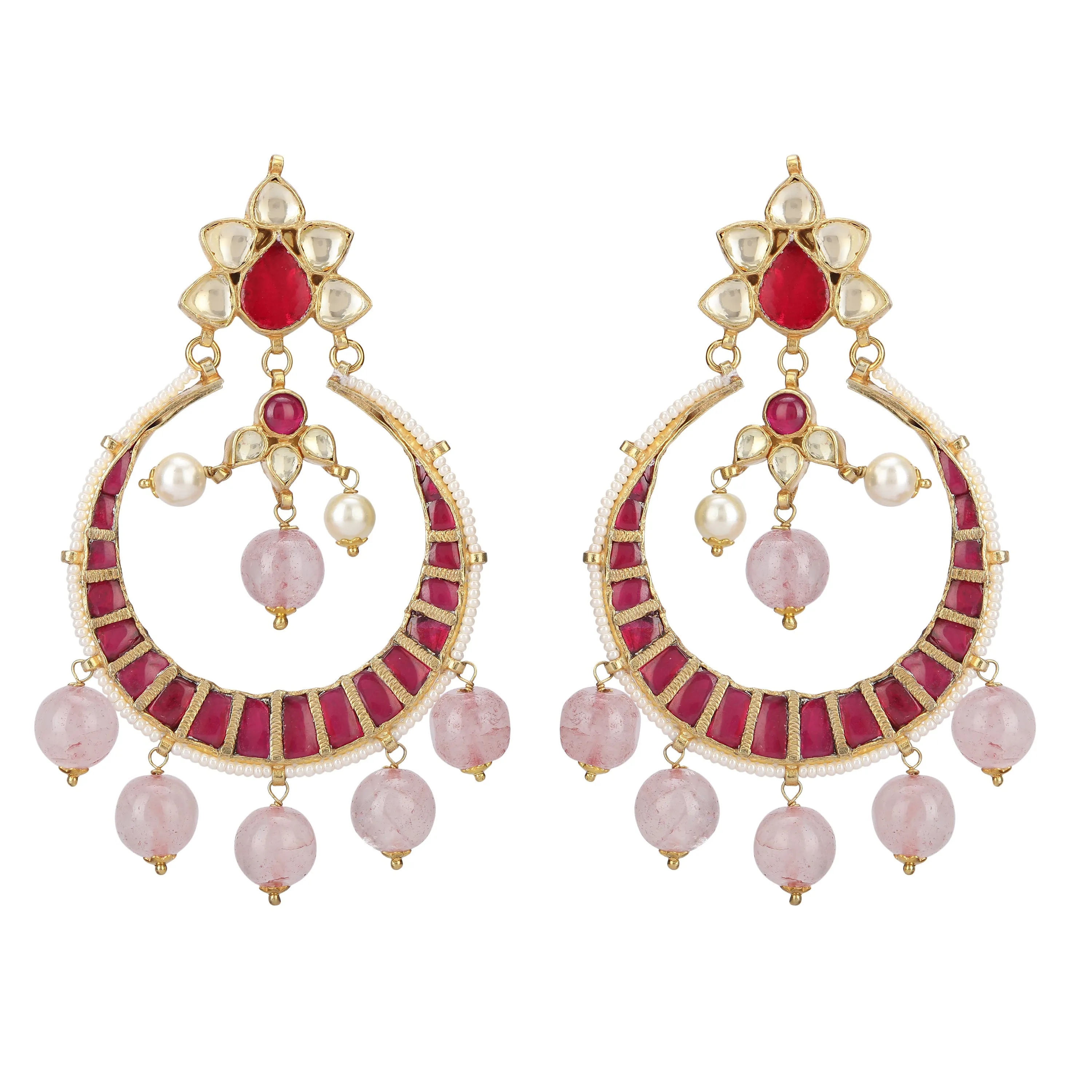 CHANDA KUNDAN RINKLE EARRING