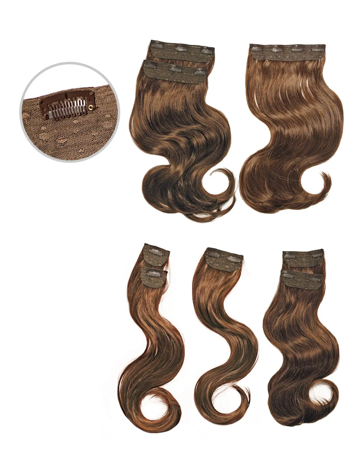 Clip-in Glam - Wavy 8pc