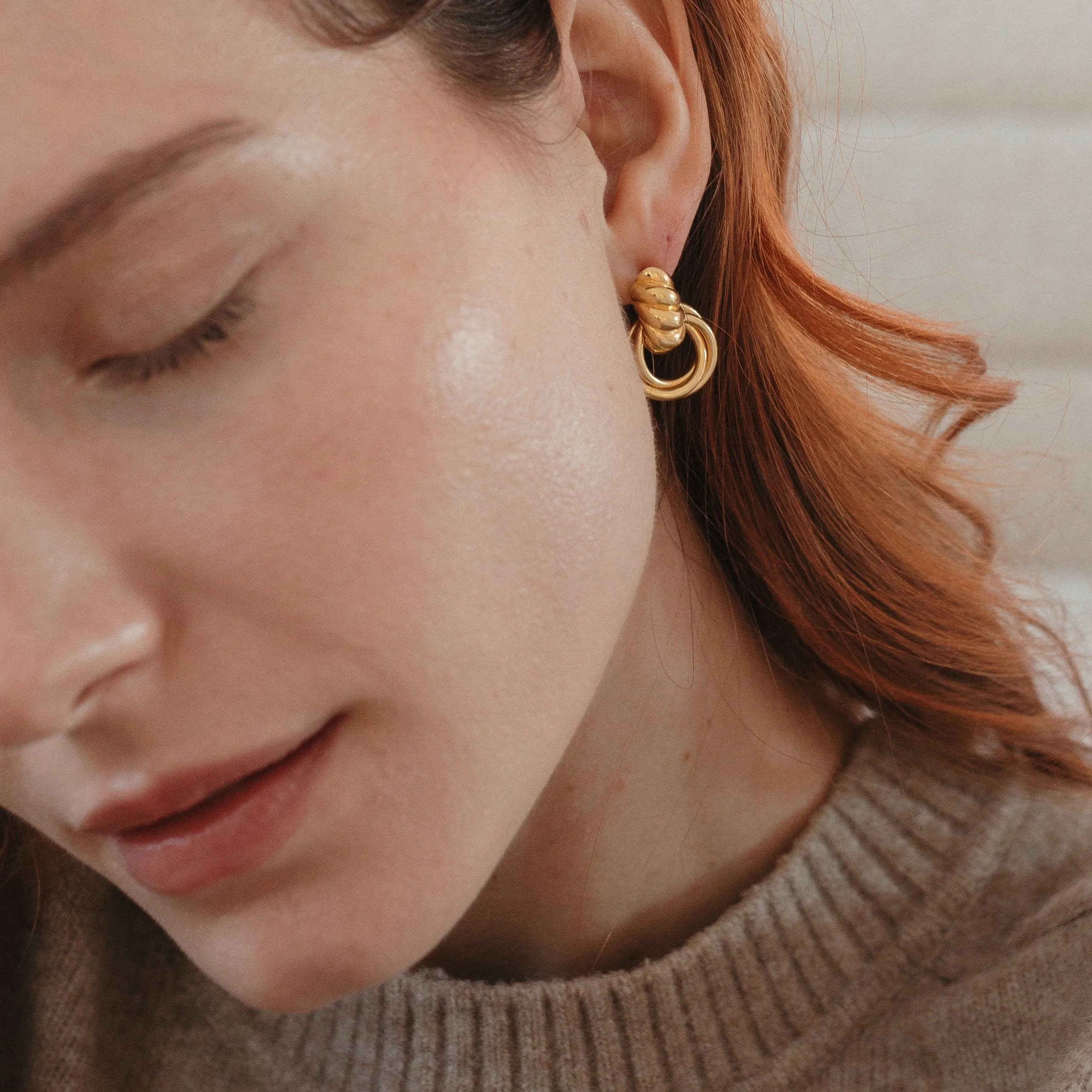 Croissant Knocker Earrings