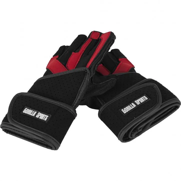 Deluxe Weight Lifting Gloves With Wrist Support - L