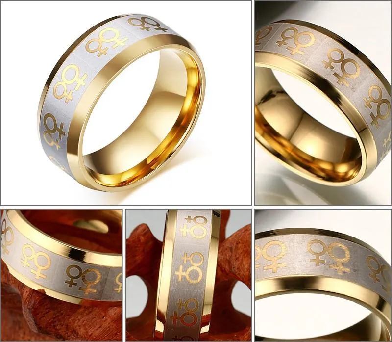 Female Couple Premium Steel Rings