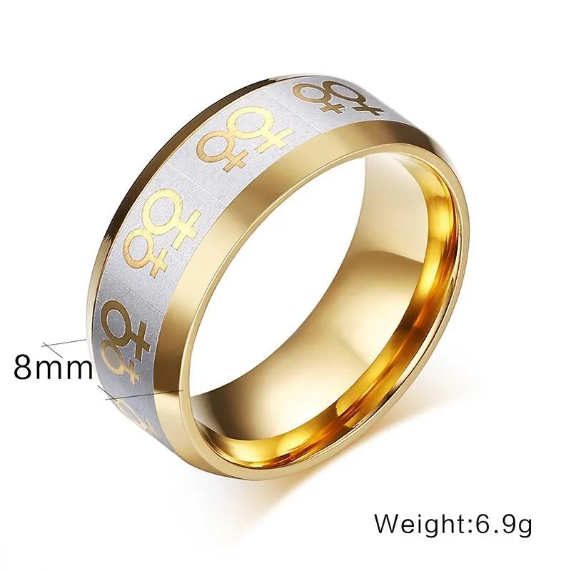 Female Couple Premium Steel Rings