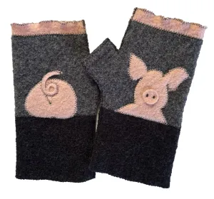 FG067 One Fine Pig Fingerless Gloves