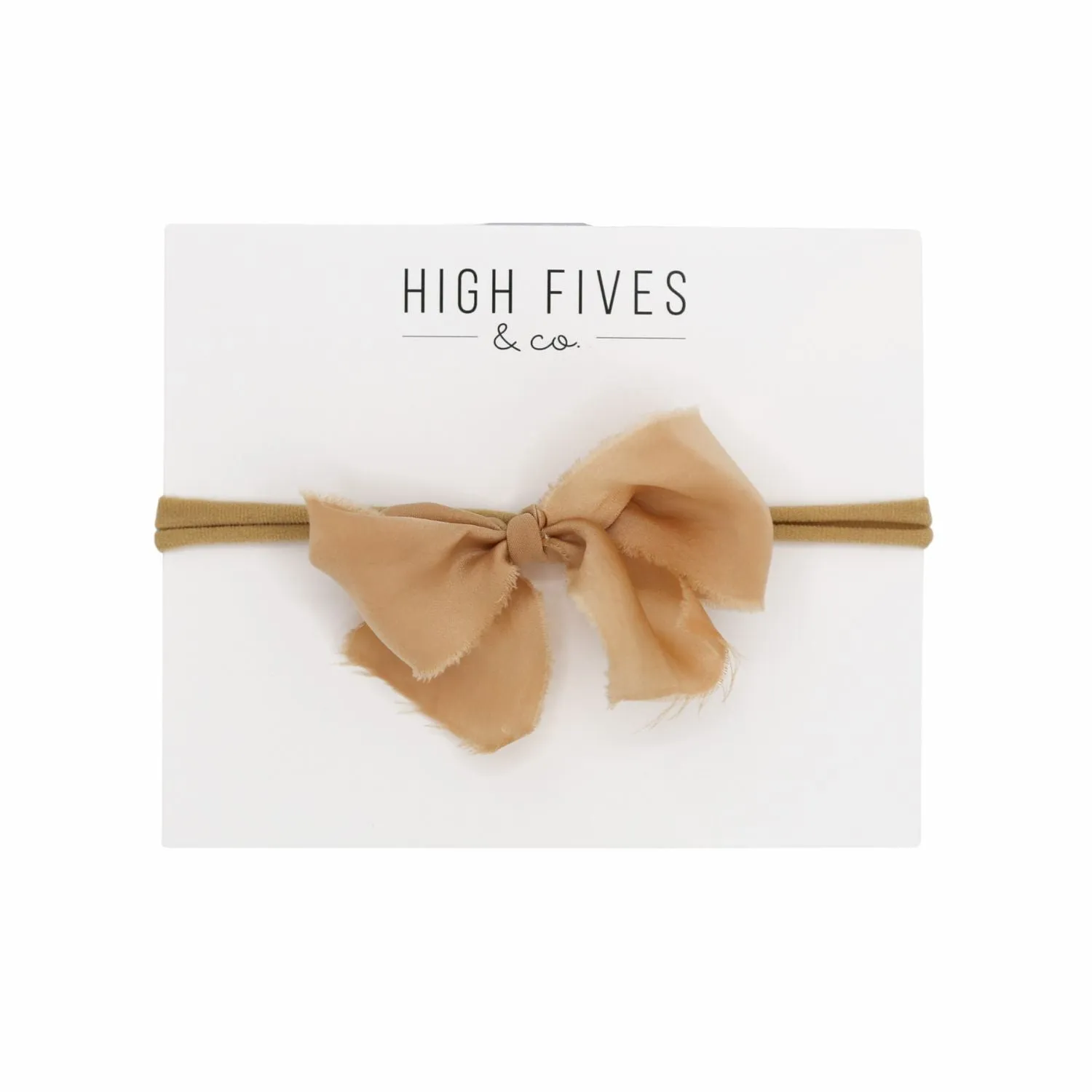 Fringed Silk-Like Chiffon Bow Nylon Headband