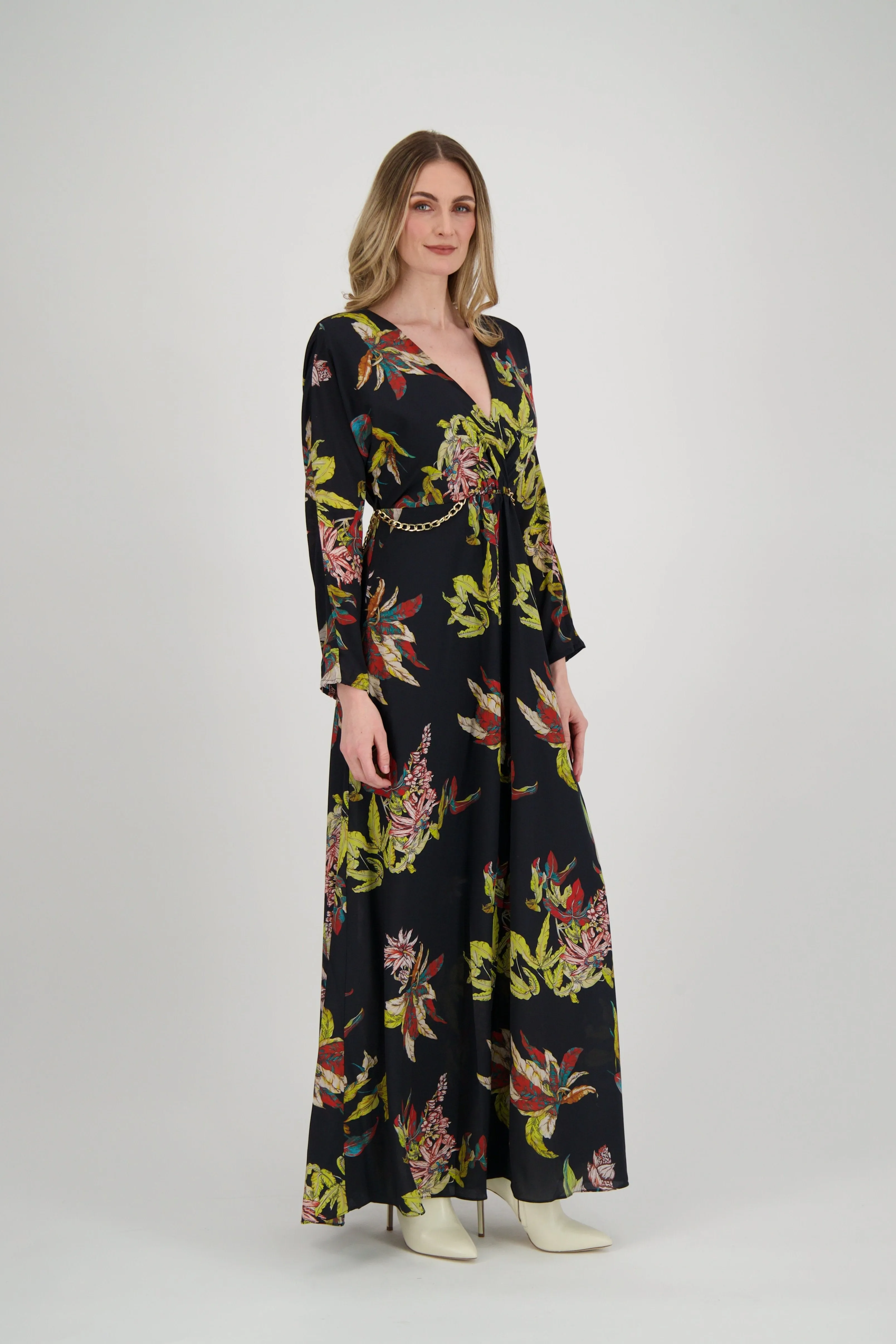 Jungle Print Long Dress