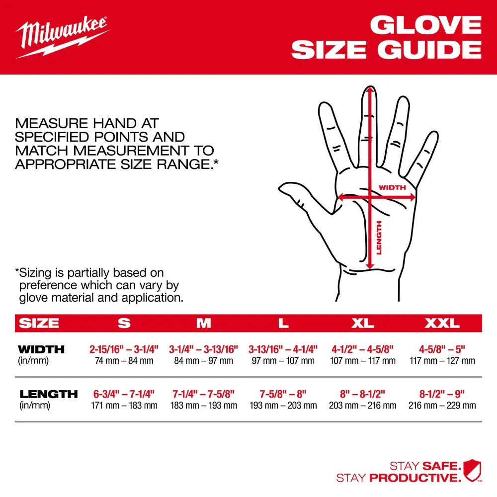 Milwaukee 48-22-8902B 12PK Cut 1 Dipped Gloves – L [A1]