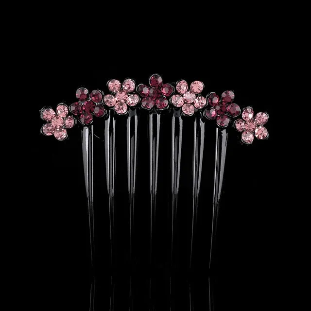 Molans Vintage Flower Crystal Hairpins