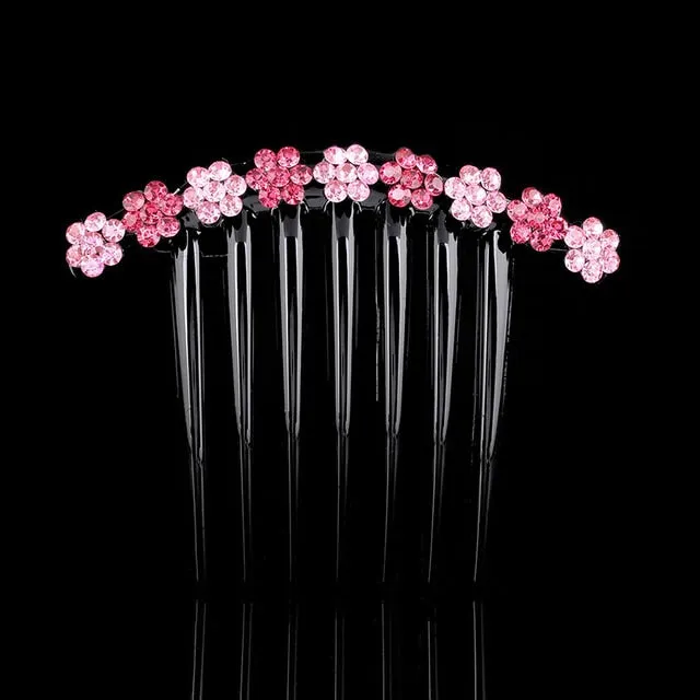 Molans Vintage Flower Crystal Hairpins