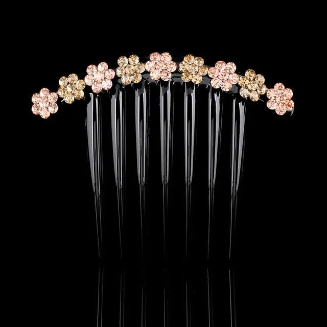 Molans Vintage Flower Crystal Hairpins