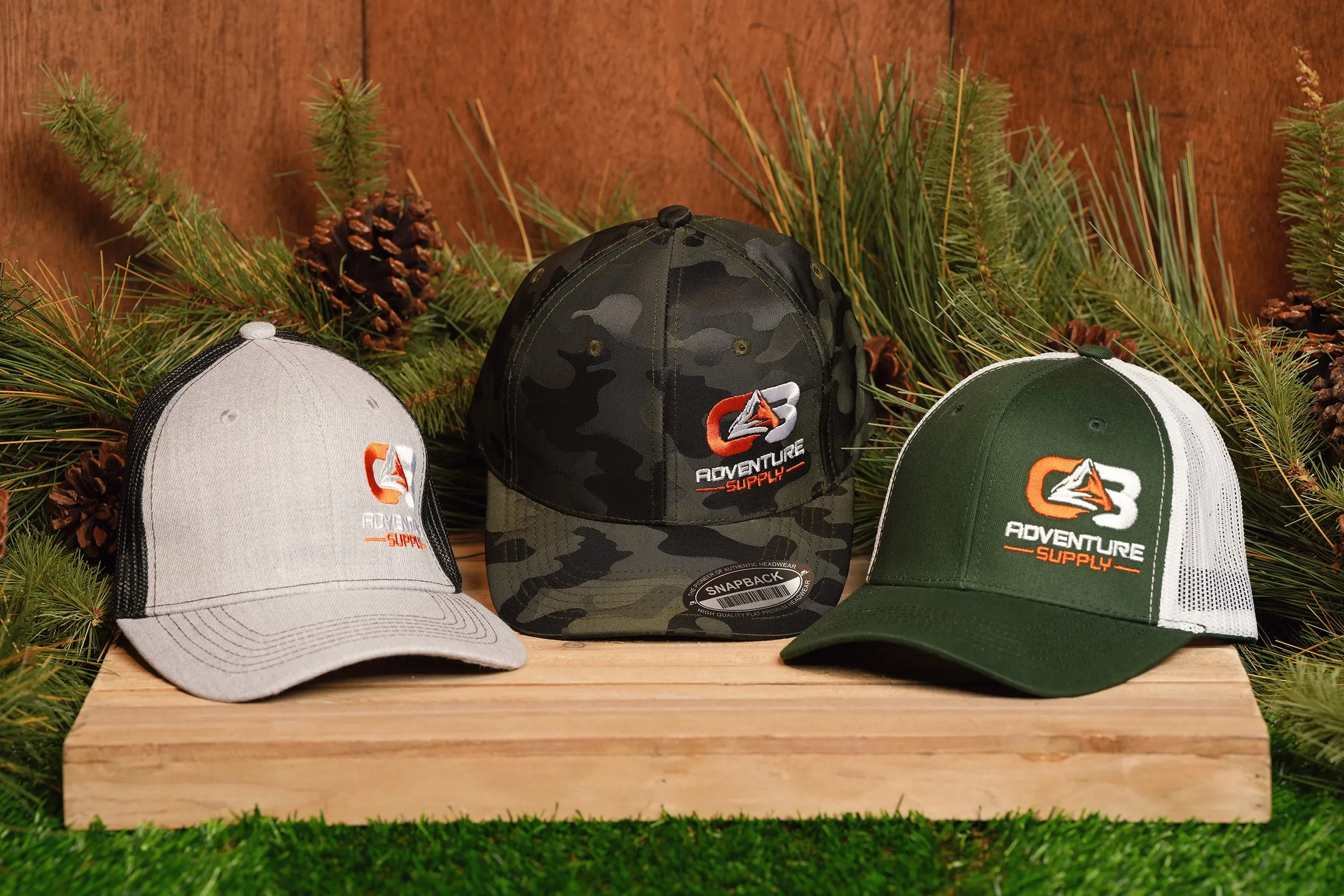 New CB Adventure Supply Hat - Green and White