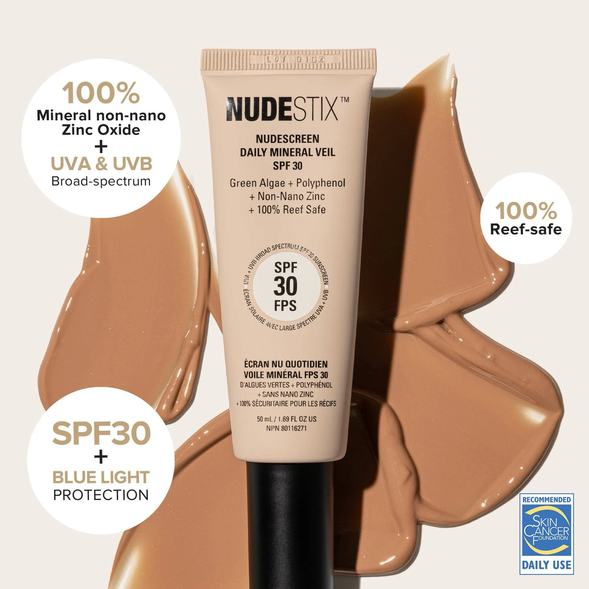 Nudescreen Daily Mineral Veil SPF 30 - SPF Moisturizer