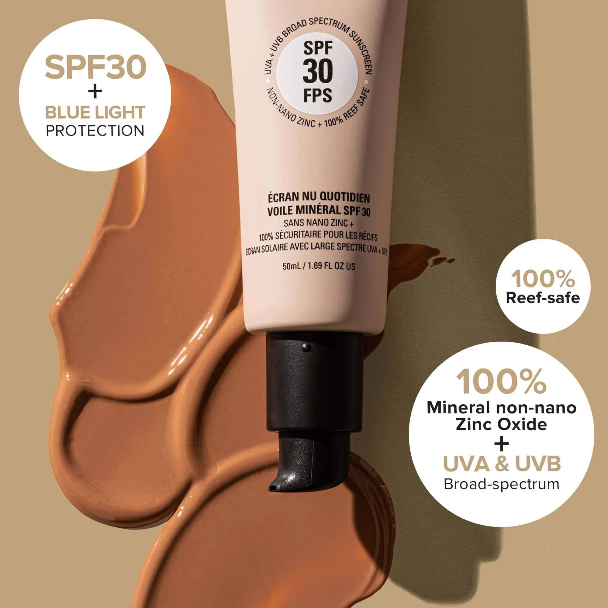 Nudescreen Daily Mineral Veil SPF 30 - SPF Moisturizer