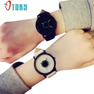 OTOKY Lovers Watch Women Men  Wristwatches Clock leather Relojes Quartz Wristwatch Casual Couples Wrist Watch #20 Gift 1pc