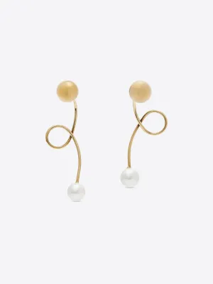 Pearl stud earrings