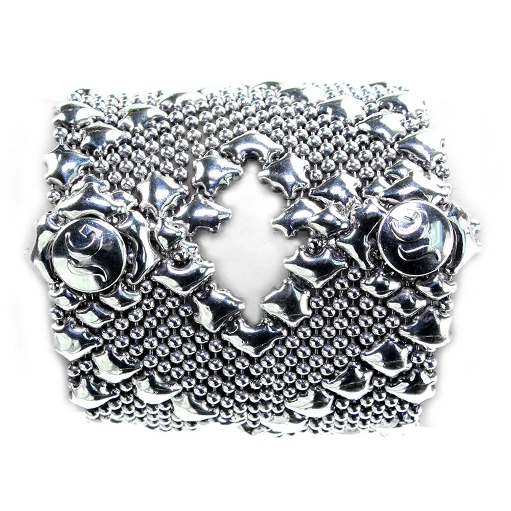 SG Liquid Metal B105-AS Antique Silver Bracelet by Sergio Gutierrez