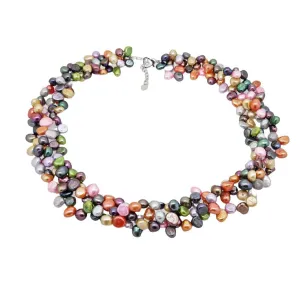 Stunning Statement 6-7mm Multicolour Freshwater Pearl Necklace for Women