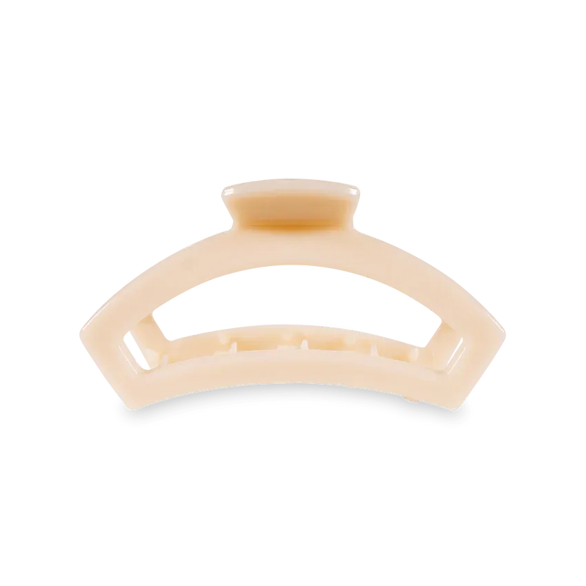 Teleties - Open Almond Beige Medium Clip