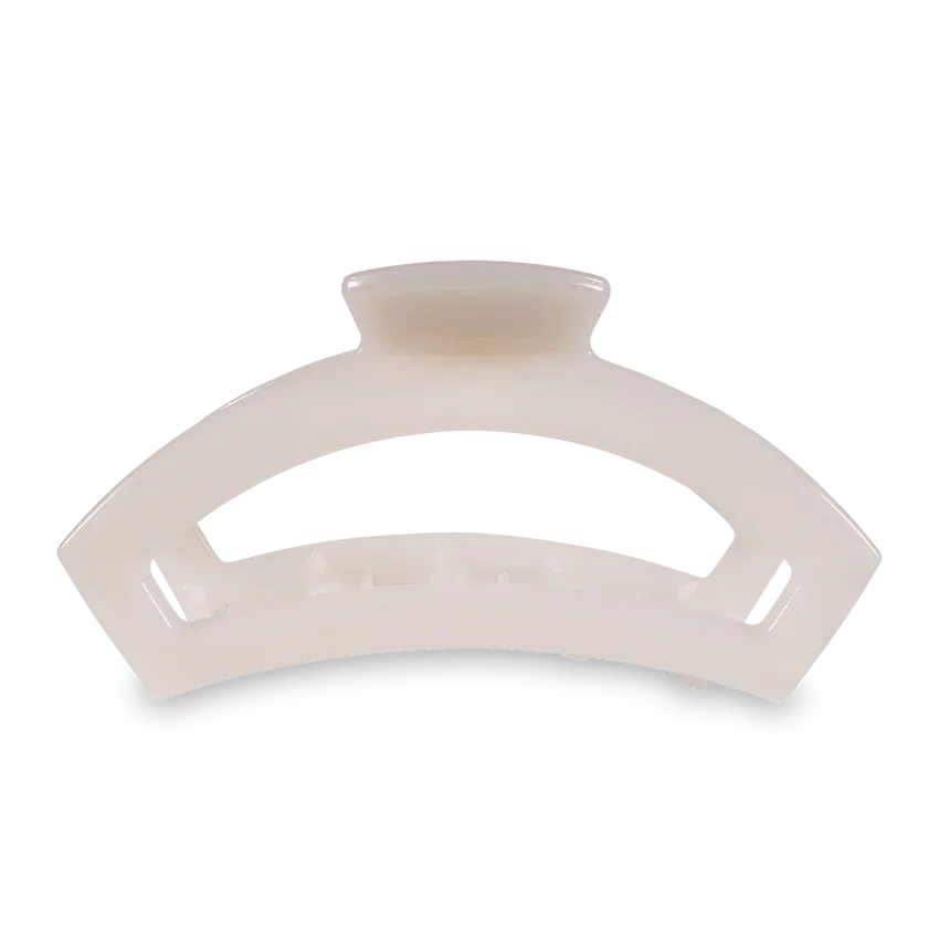 Teleties - Open Coconut White Large Clip