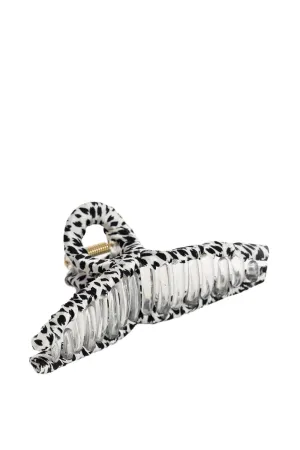 Twist Hair Claw in Zebra Print