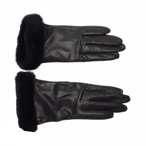 UGG Classic Leather Black Gloves