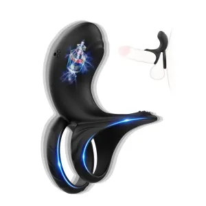 Premium Adjustable Vibrating Penis Ring for Enhanced Pleasure – Waterproof and Rechargeable Intimate Toy